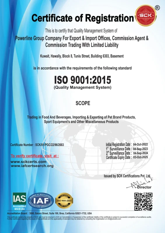 ISO 9001 (Powerline Group Co.)